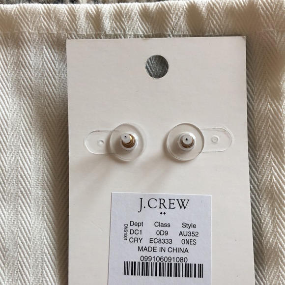 NWT J.Crew Factory Crystal Waterfall Earrings - Picture 4 of 4
